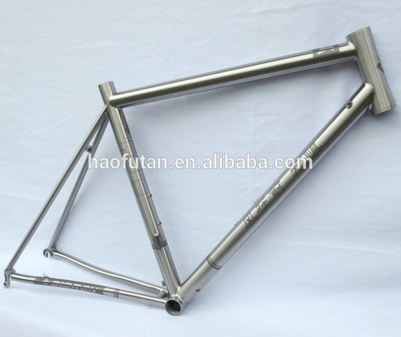 New model titanium road bike frame 700C disc brake integrated headtube internal cable routing frame