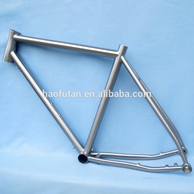 High quality titanium DI2 700C road bike frame hydraulic disc brake thru-axle internal cable routing frame