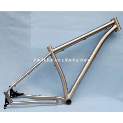 Fat bike frame 27.5+plus with 3.0 tires 148x12 titanium mtb bamboo bike frame