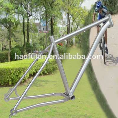 Newest model 142*12 thru axle 26erX4.8 tires titanium bike frame with 44/56mm taper headtube