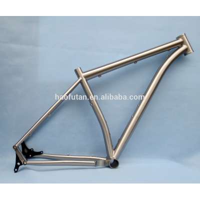 Hot sale 19" Fat bike frame 27.5+ with 3.0 tires 148x12 titanium MTB replaceable dropout frame