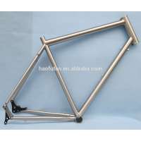 China cheap price popular 58CM titanium road bike frame 700C cyclocross 45C tires 142x12 replaceable drop XTR disc brakes frame