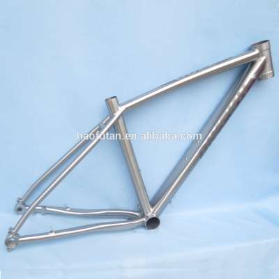 Best quality 49.7mm integrated headtube titanium road bike frame 700C disc-HFT-R34 with hydraulic disc brake